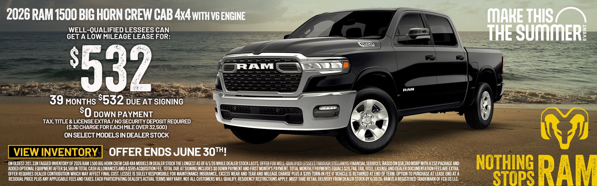 2026 ram 1500 big horn crew 