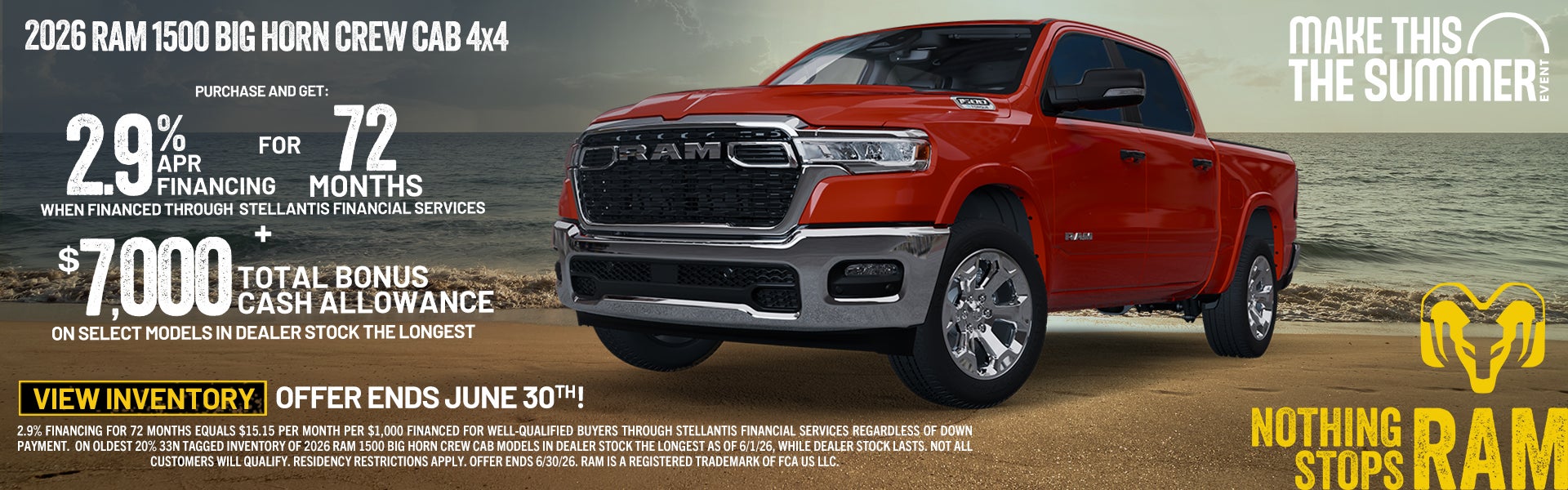 2026 ram 1500 big horn crew 