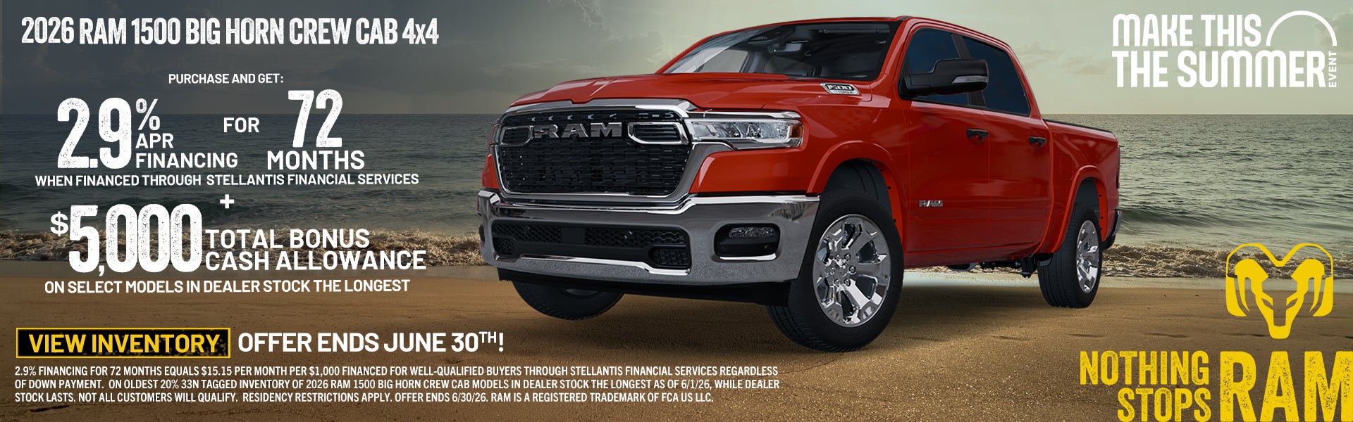 2026 ram 1500 big horn crew 
