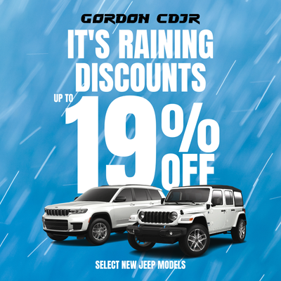 Save up to 19% on select new Jeep models!