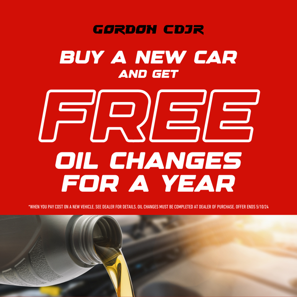 Buy a NEW CAR and get FREE oil changes for a year!